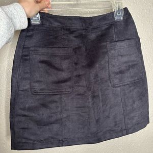 Old Navy Black Velvet Skirt